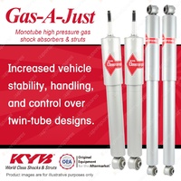 Front + Rear KYB GAS-A-JUST Monotube Shock Absorbers for FORD F250 I6 DT8 V8 RWD