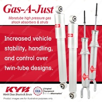 Front + Rear KYB GAS-A-JUST Monotube Shock Absorbers for FORD Falcon FG Sedan