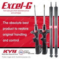 Front + Rear KYB EXCEL-G Shock Absorbers for HOLDEN Commodore VR VS RWD Sedan