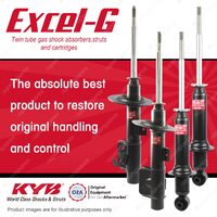 Front + Rear KYB EXCEL-G Shock Absorbers for HOLDEN Commodore VE V6 RWD Sedan