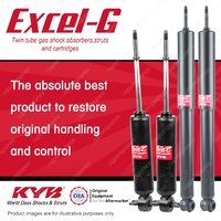Front + Rear KYB EXCEL-G Shock Absorbers for HOLDEN Utility HQ 308 2.4 I6 RWD