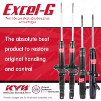 Front + Rear KYB EXCEL-G Shock Absorbers for HONDA Accord CB9 F22A6 2.2 I4 FWD