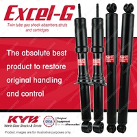 Front + Rear KYB EXCEL-G Shock Absorbers for ISUZU D-Max TF 4JJ1TCX 3.0 DT4 4WD
