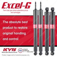 Front + Rear KYB EXCEL-G Shock Absorbers for LEYLAND Mini Clubman Cooper Sedan