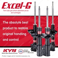 Front + Rear KYB EXCEL-G Shock Absorbers for MAZDA 323 BJ I4 FWD Hatch Sedan
