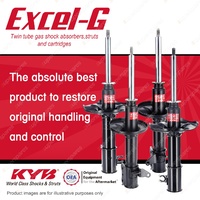 Front + Rear KYB EXCEL-G Shock Absorbers for MAZDA 626 GF FSDE 2.0 I4 FWD Wagon