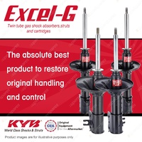 Front + Rear KYB EXCEL-G Shock Absorbers for MAZDA MX-6 GE KL 2.5 V6 FWD Coupe
