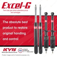 Front + Rear KYB EXCEL-G Shock Absorbers for NISSAN Skyline C210 L24 2.4 I6 RWD