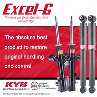 Front + Rear KYB EXCEL-G Shock Absorbers for NISSAN X-Trail T31 4WD FWD Wagon