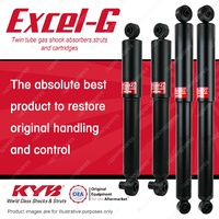 Front + Rear KYB EXCEL-G Shock Absorbers for RENAULT Master X70 F4R 2.5 DT4 FWD