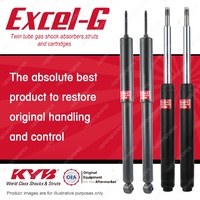 Front + Rear KYB EXCEL-G Shock Absorbers for SAAB 900 I4 V6 FWD Convertible