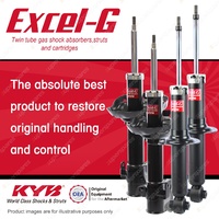 Front + Rear KYB EXCEL-G Shock Absorbers for SUBARU XV GP7 FB20A 2.0 AWD Wagon