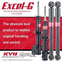 Front + Rear KYB EXCEL-G Shock Absorbers for SUZUKI Ignis RG413 M13A 1.3 I4 FWD