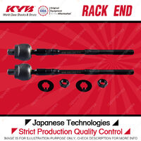 2 Pcs KYB Front Rack Ends for Nissan X-Trail T30 2.5L QR25DE I4 SUV 2000-2007