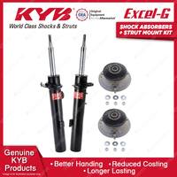 Pair Front KYB Shock Absorbers Strut Mount Kit for BMW 3 Series E90 E91 E92 E93