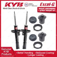 2 Front KYB Shock Absorbers + Strut Top Mount Kit for Holden Astra TS 98-07