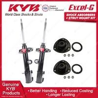 2 Front KYB Shock Absorbers Strut Mount Kit for Hyundai Santa Fe CM Wagon 09-12