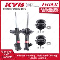 2x Front KYB Shock Absorbers + Strut Mount Kit for Nissan Maxima J30 VG30E 90-93
