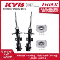 2 Front KYB Shock Absorbers Strut Mount Kit for Volvo S60 S80 Sedan Wagon 98-08