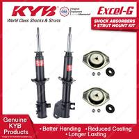 Pair Front KYB Shock Absorbers + Strut Mount Kit for Suzuki Ignis RG413 00-05