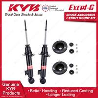 2x Front KYB Shock Absorbers + Strut Mount Kit for MITSUBISHI PAJERO SPORT QE QF