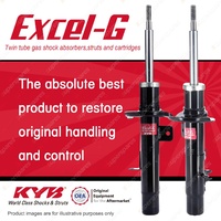 2x Front KYB Excel-G Strut Shock Absorbers for Citroen C2 C3 I4 DT4 FWD
