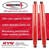 2x Rear KYB SKORCHED 4'S Shock Absorbers for Holden Colorado RC Rodeo KB TFS RA
