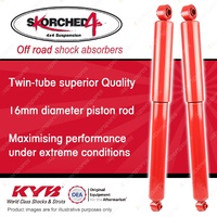2x Rear KYB SKORCHED 4'S Shock Absorbers for Mazda BT50 UN DT4 RWD 4WD 06-11