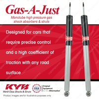 2x Rear KYB Gas-A-Just Shocks for Mercedes Benz W210 E Series Excl. Sport Susp