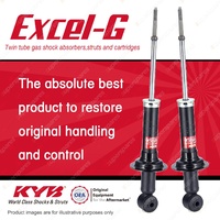 2x Rear KYB Excel-G Shock Absorbers for Mitsubishi Lancer CH I4 FWD 03-07