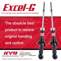 2x Rear KYB Excel-G Shock Absorbers for Mitsubishi Lancer CJ I4 FWD 07-On