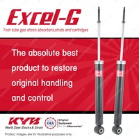 2x Rear KYB Excel-G Shock Absorbers for Nissan Tiida C11 MR18DE 1.8 I4 FWD All