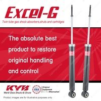 2x Rear KYB Excel-G Shock Absorbers for Nissan Tiida C11 MR18DE 1.8 I4 FWD All