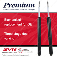 2x Front KYB Premium Cartrige Shock Absorbers for Peugeot 505 I4 RWD 86-90