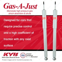 2x Rear KYB Gas-A-Just Shock Absorbers for Saab 9000 I4 V6 FWD 2.0 2.3 90-98