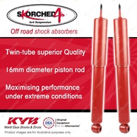 2x Rear KYB SKORCHED 4'S Shocks for Toyota Prado RZJ95 VZJ95 KZJ95 Hilux KZN185R
