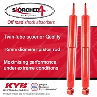2x Rear KYB SKORCHED 4'S Shocks for Toyota Landcruiser HDJ UZJ 100 FZJ HZJ 105R