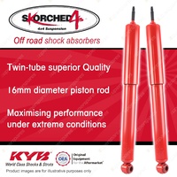 2 Rear KYB SKORCHED 4'S Shock Absorbers for Toyota Landcruiser 80 105 100 Series