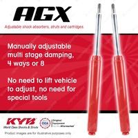 2x Front KYB AGX Adjustable Shock Absorbers for Toyota MR2 SW20R 3SGE 2.0 I4