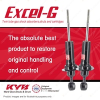 2x Front KYB Excel-G Shock Absorbers for Nissan Navara D40 RWD All Styles 05-09