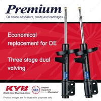 2x Front KYB Premium Shock Absorbers for Hino Rainbow RH160 3.8 Bus