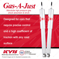 2x Rear KYB Gas-A-Just Shock Absorbers for Chevrolet Camaro 5.7 RWD Single Leaf