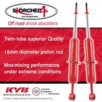 2x Front KYB SKORCHED 4'S Strut Shock Absorbers for Toyota Fortuner GUN156R 4WD
