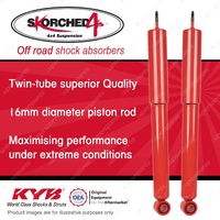 2x Rear KYB SKORCHED 4'S Shock Absorbers for Toyota Fortuner GUN156R 11/2015-on