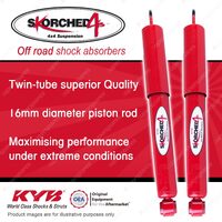 2x Rear KYB SKORCHED 4'S Shock Absorbers for Ford EVEREST TREND UA SUV 15-on