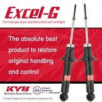 2x Rear KYB Excel-G Shock Absorbers for Kia Rio YB 1.4L FWD Hatchback 01/2017-On