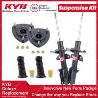 Front KYB Shock Absorbers Strut Mount Protection Kit for Mazda 2 Demio DE
