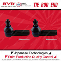 2x KYB Front Tie Rod Ends for Toyota Corolla AE101R AE102R AE112R Celica ST204R