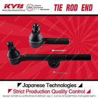 2 Pcs KYB Front Tie Rod Ends for Toyota Hilux LN106R 2.8L I4 Utility 1988-1998