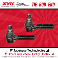 2 Pcs KYB Front Tie Rod Ends for Toyota Corolla ZZE122R ZZE123R 1.8L 2001-2007